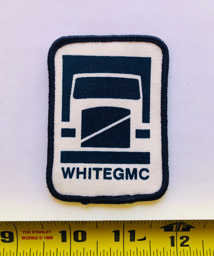 White GMC GM Vintage Patch
