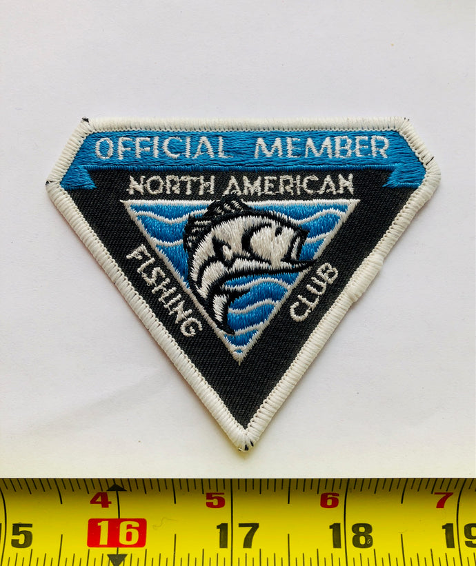 Vintage Official Member Fishing Club Patch