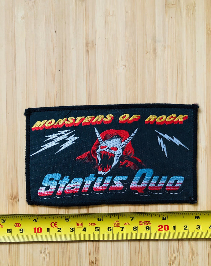 Status Quo Monster Of Rock Vintage Patch