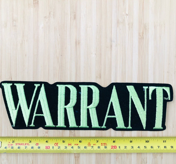 Warrant Vintage Back Patch