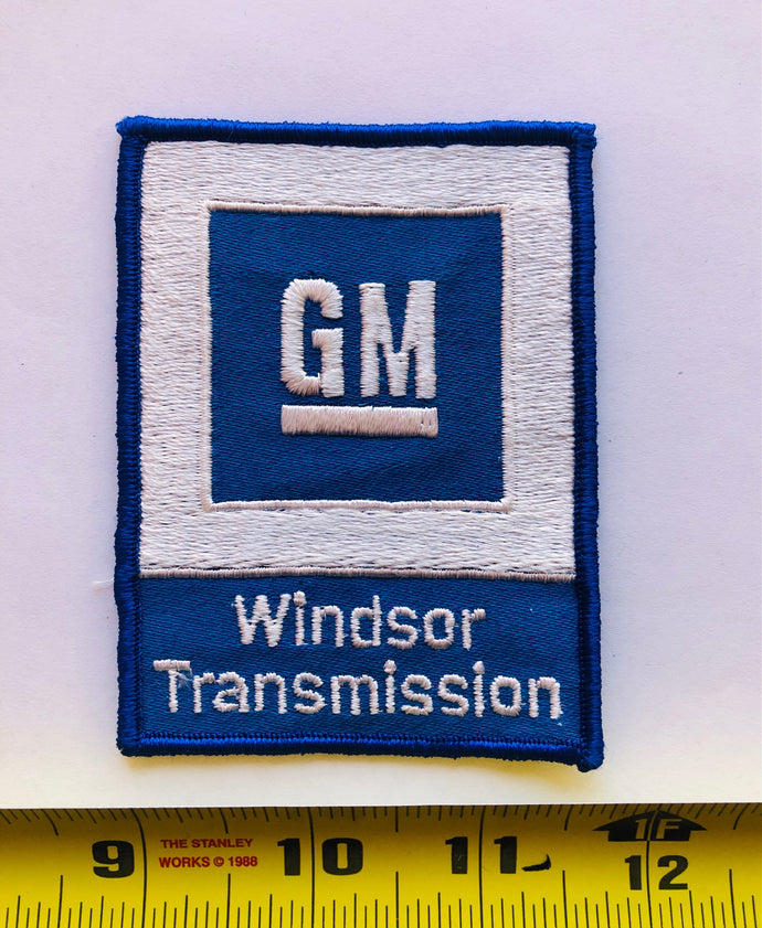 GM Windsor Transmission Dealership Vintage Patch