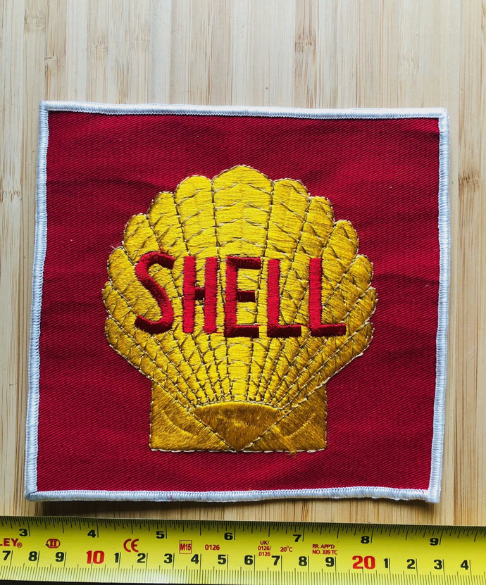 Vintage Shell Gas Station Back Patch