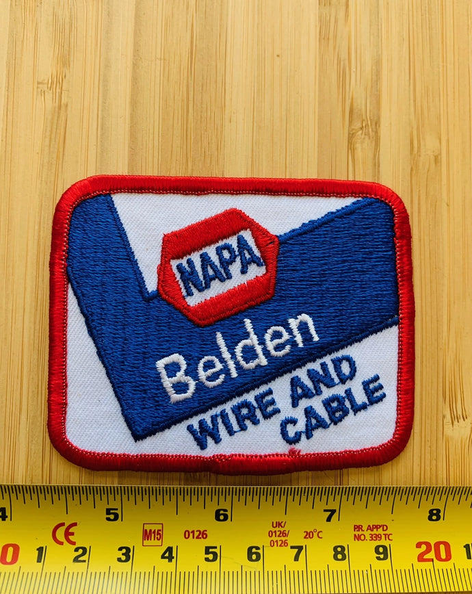 Vintage  Napa Belden Wire and Cable Patch