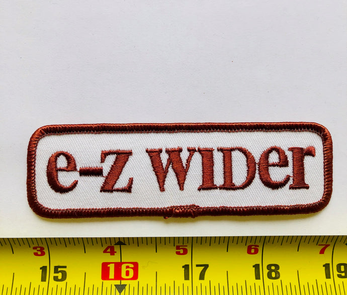 E-Z Wider Rolling Tobacco Paper Vintage Patch