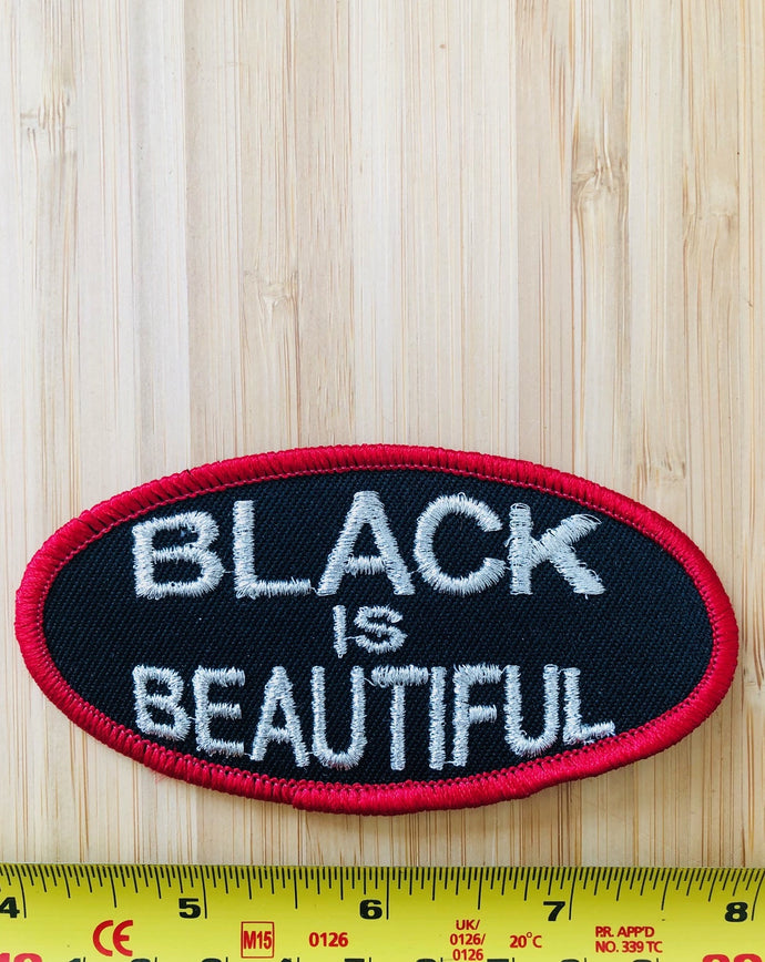 Vintage Black Is Beautiful Patch
