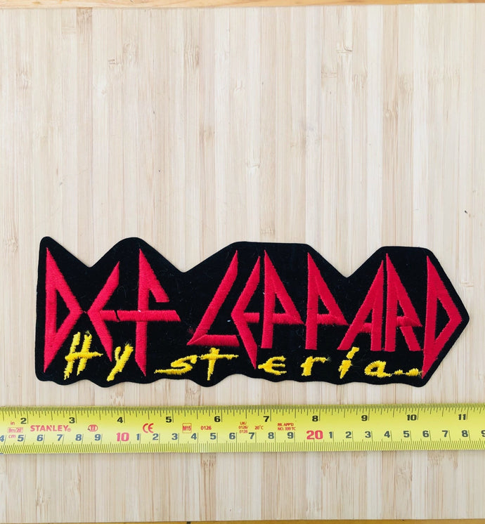 Def Leppard Hysteria Vintage Back Patch