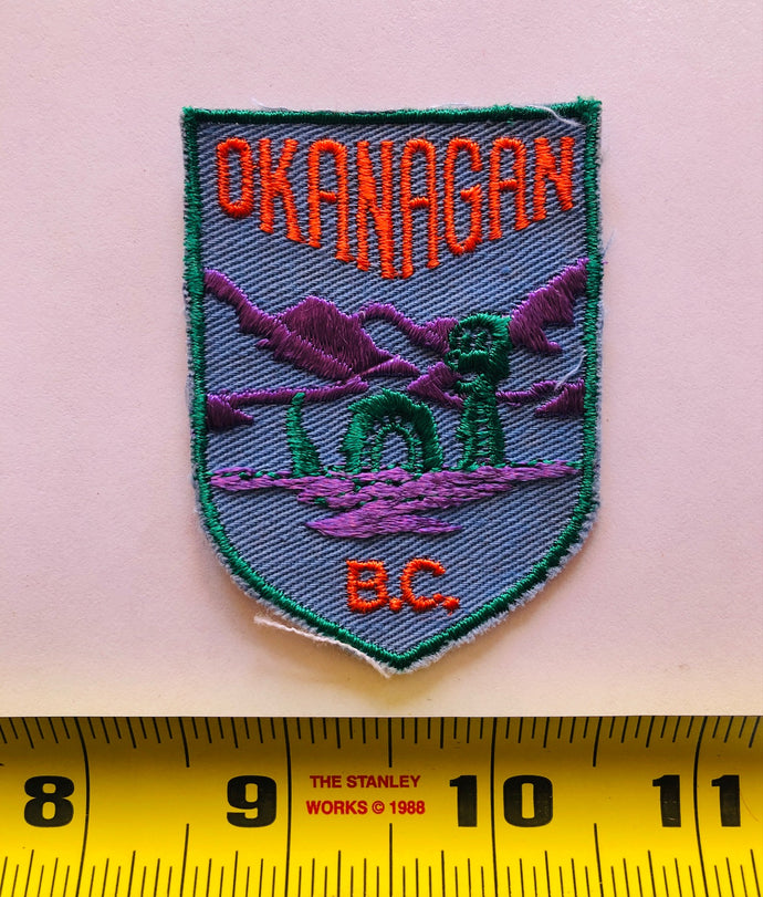 Okanagan BC Vintage Tourist Patch