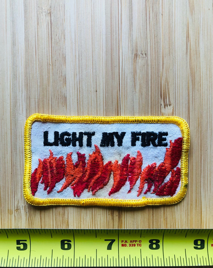 Light My Fire Song Vintage Patch