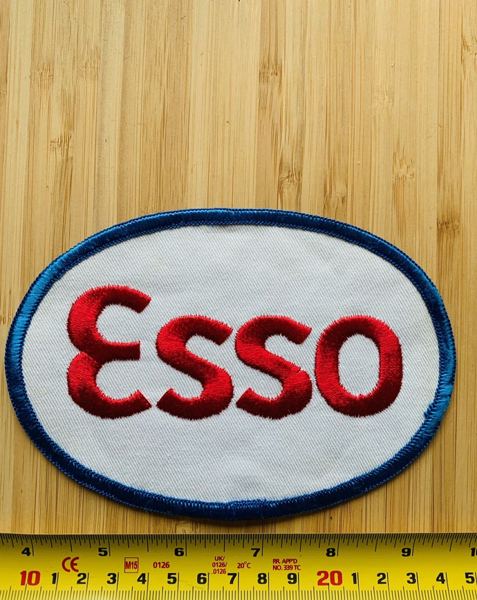 Vintage Esso Gas Station Back Patch