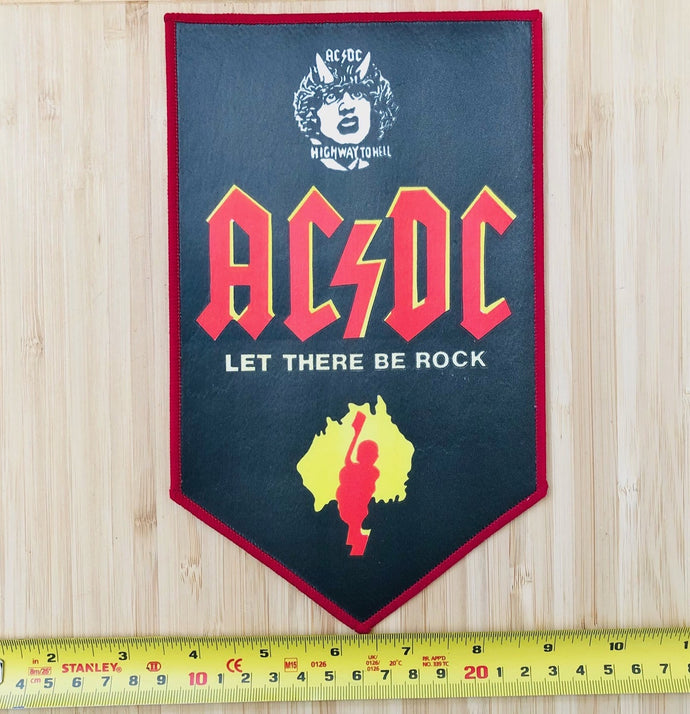 AC/DC Let There Be Rock Vintage Back Patch