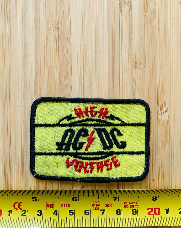 AC/DC High Voltage Vintage Vintage Patch