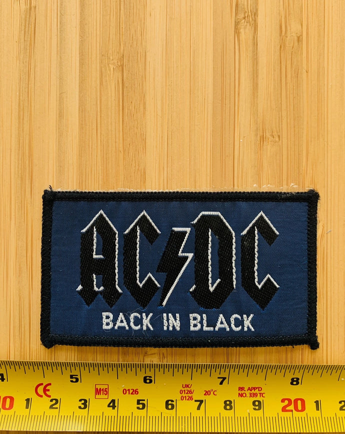 AC/DC Back in Black Vintage Patch