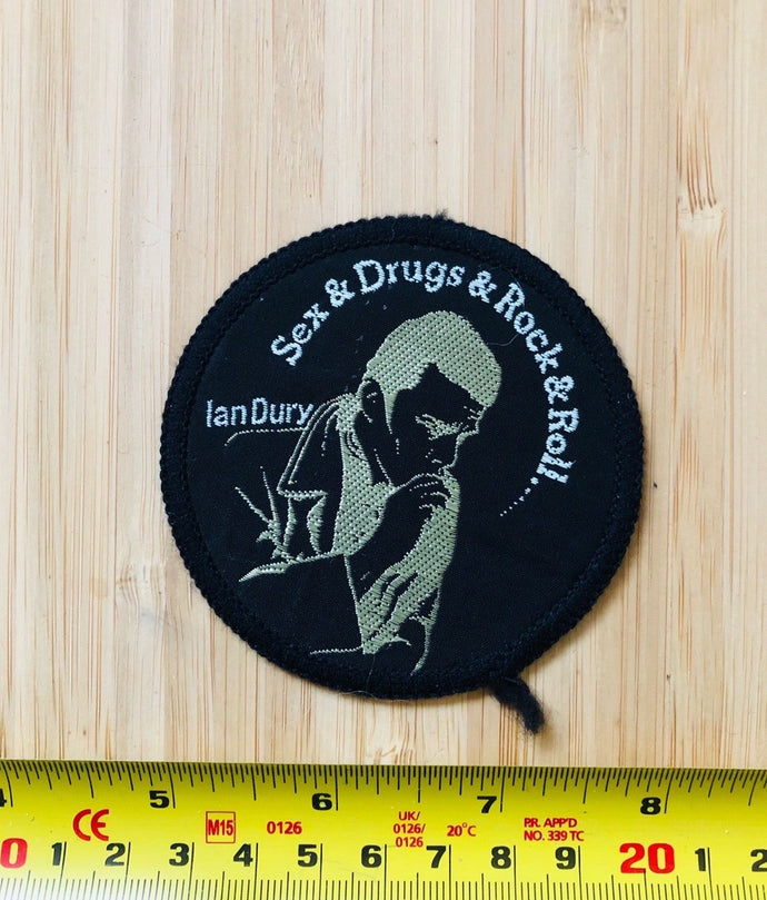 Ian Dury Sex & Drugs & Rock & Roll Vintage Patch