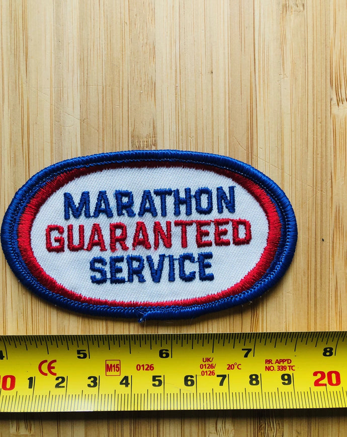 Vintage  Marathon Guaranteed Service Patch