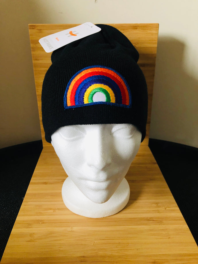 Toque with Rainbow Vintage Patch